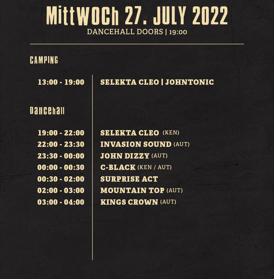 HILL VIBES 2022 INSTA STORY TIMETABLES